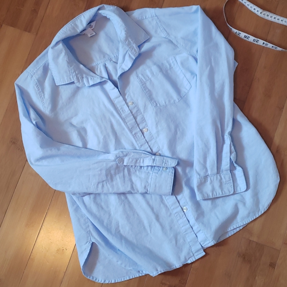 Old navy blue button up